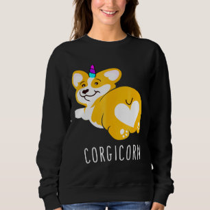 Corgicorn Unicorn Corgi Gag Your For A Dog Sweatshirt