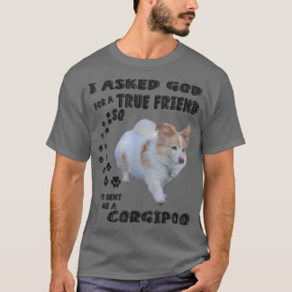 Corgipoo Quote Mom, Cockerpoo Dad Lover Corgi Pood T-Shirt