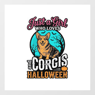 Corgis and Halloween Girl Vintage Engraving Shirt