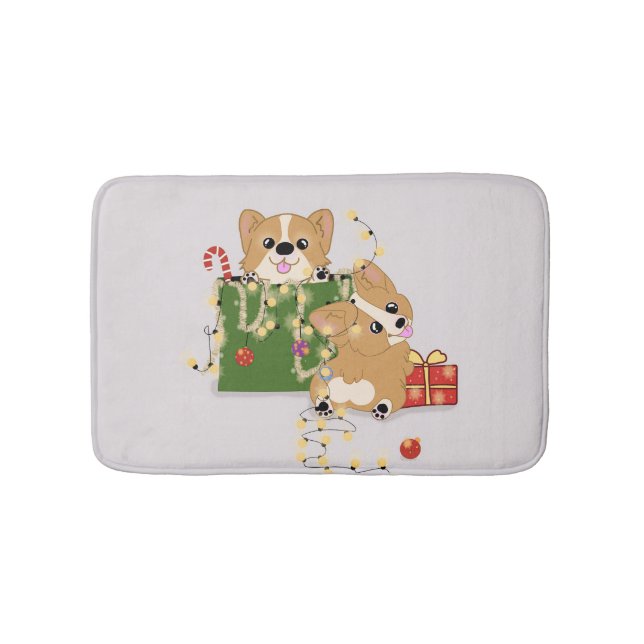 Corgis Bath Mat (Front)