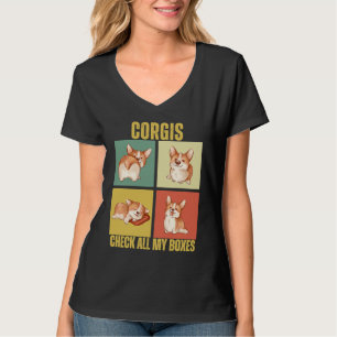 Corgis Check All My Boxes  Corgi T-Shirt