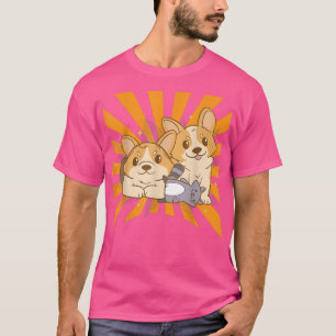 Corgis Dog Racoon Corgi T-Shirt