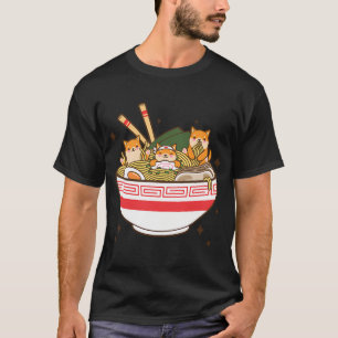 Corgis Eating Ramen Ramen Lover T-Shirt
