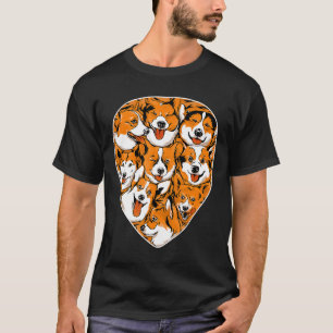 Corgis Guitar Pick Welsh Corgi Dog Guitarist T-Shirt