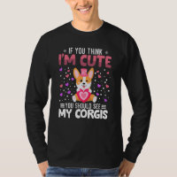 Corgis Heart Valentine's Day Animal For Womens Kid