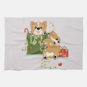 Corgis Tea Towel