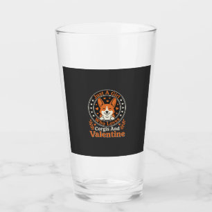 Corgis Valentine Design for Girls Who Love Corgis Glass