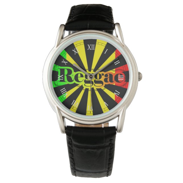 cori rasta reggae graffiti flag lion watch (Front)