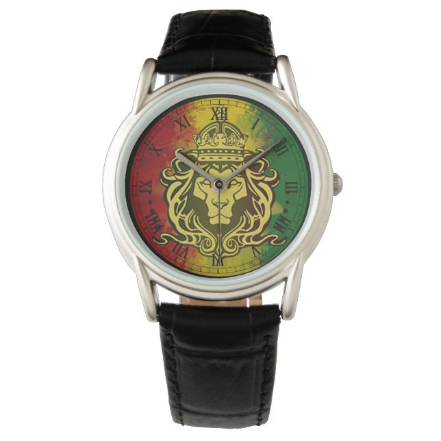 cori rasta reggae graffiti flag lion watch (Front)