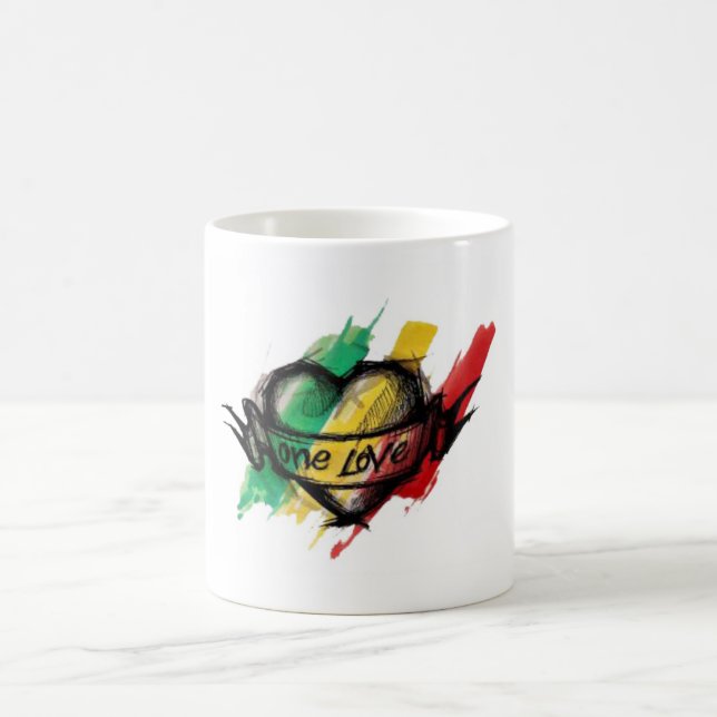 Cori Reith Rasta reggae one love Coffee Mug (Center)