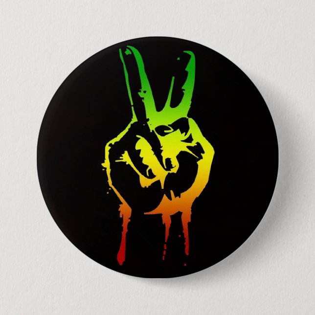 Cori Reith Rasta reggae peace 7.5 Cm Round Badge (Front)