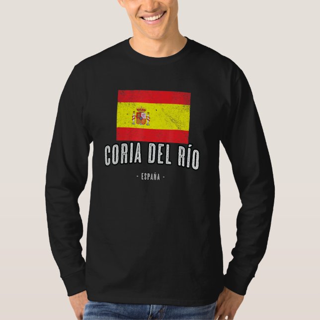 Coria Del Ro Spain Es Flag City Top Bandera Ropa (Front)