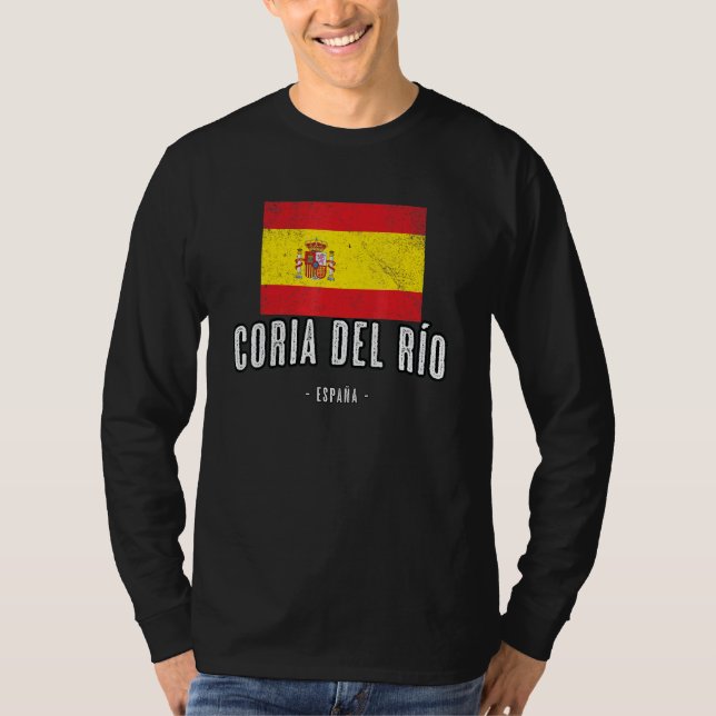 Coria Del Ro Spain Es Flag City Top - Bandera Ropa (Front)