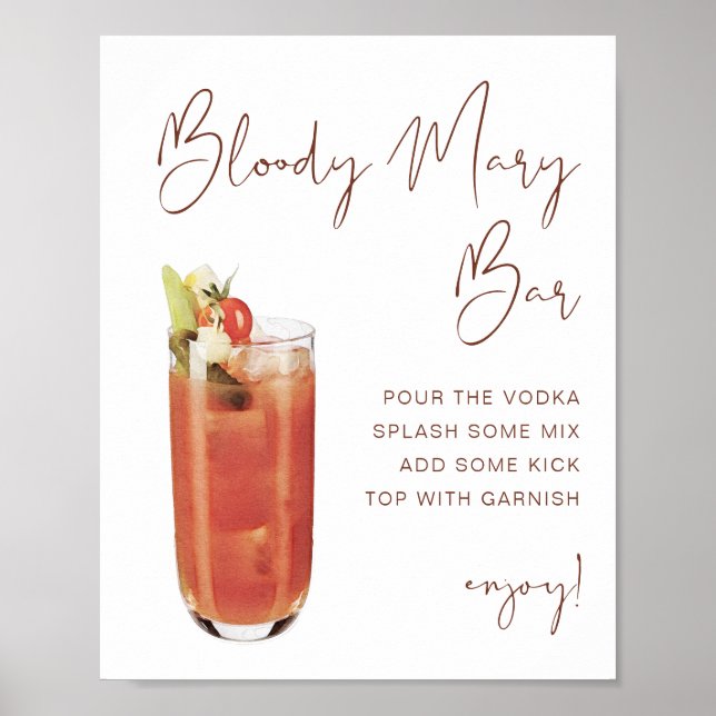CORIANDER Bohemian Bloody Mary Bar Sign (Front)