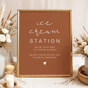 CORIANDER Bohemian Ice Cream Station Poster