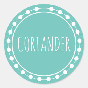 Coriander Spice Label