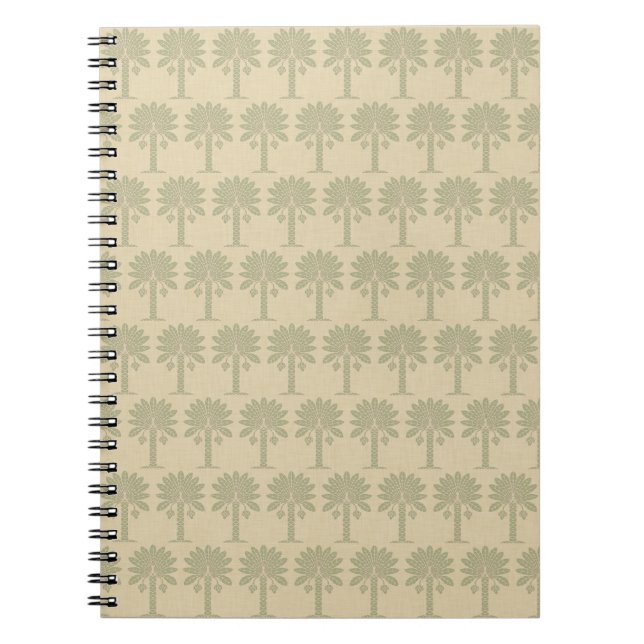 Coriander Spice Moods Palm Spiral Notebook (Front)