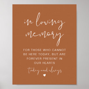 CORIANDER Terracotta In Loving Memory Sign