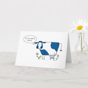 Corinna Cow "Udderly Perfect" Greeting Card