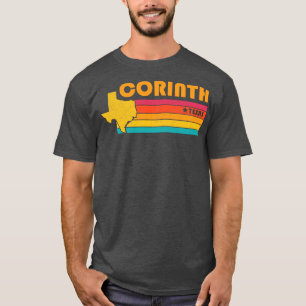 Corinth Texas Vintage Distressed Souvenir T-Shirt