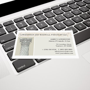 Corinthian Column Attorney Business Card