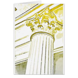 Corinthian Column Note Card