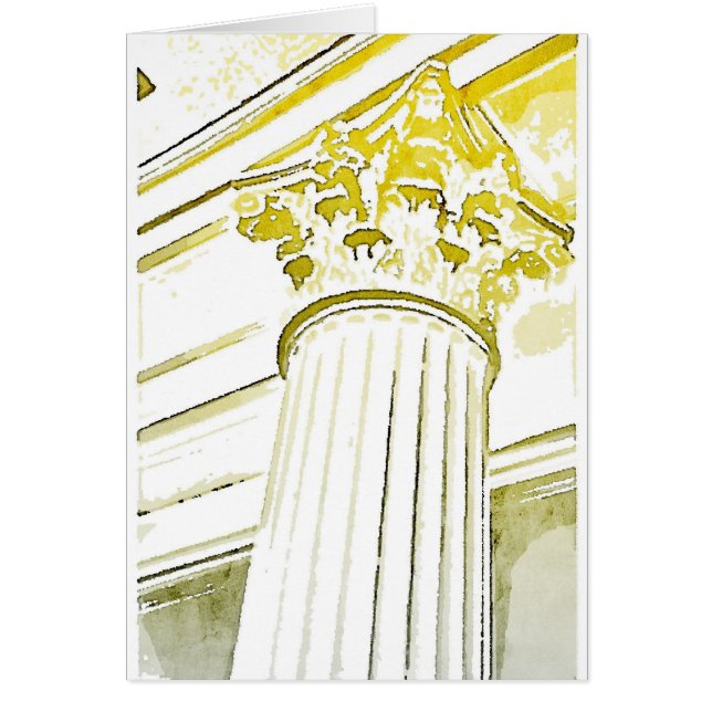 Corinthian Column Note Card (Front)