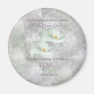 Corinthians 13:13 Faith Hope Love Magnet