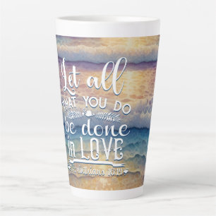 Corinthians 16-14 Love Latte Mug