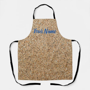 Cork Background texture and structure gift Apron