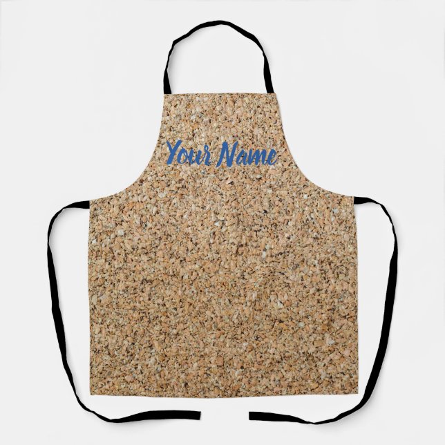 Cork Background texture and structure gift Apron (Front)