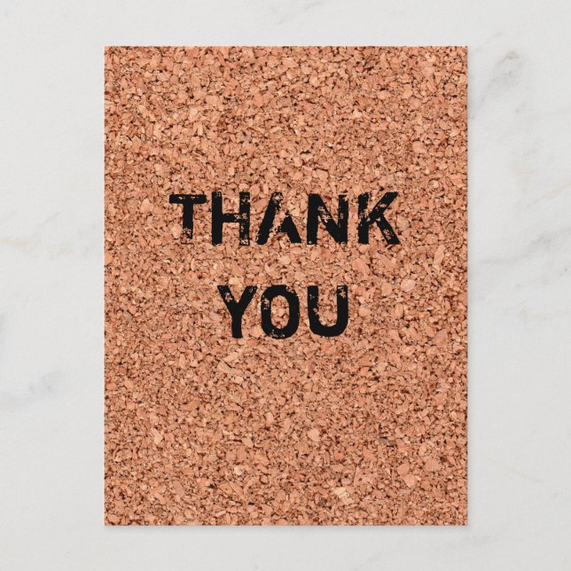 Cork Board - Customisable Texts Postcard (Front)