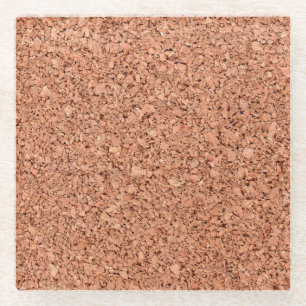 Cork Board Glass Coaster