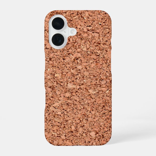 Cork Board iPhone 16 Case (Back)