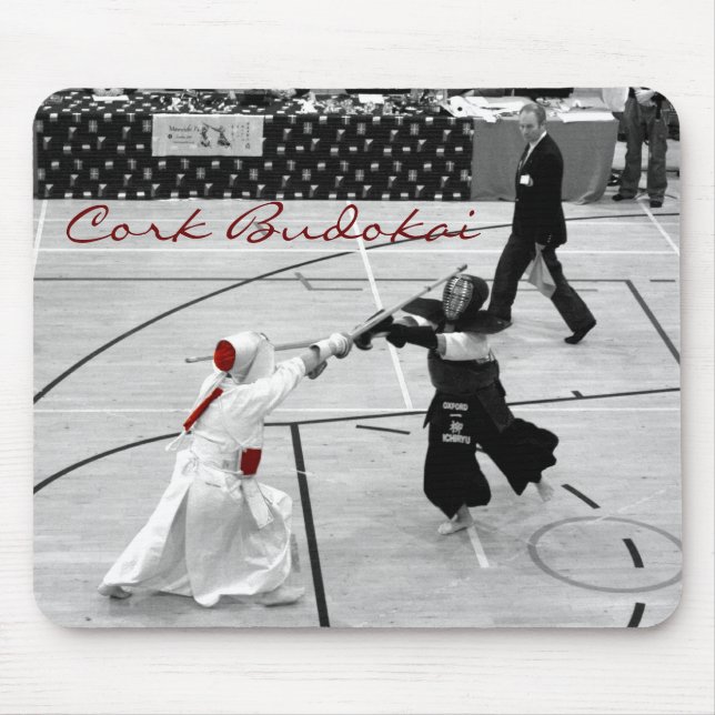 Cork Budokai kendo mousemat dojo (Front)