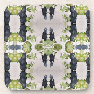 Cork Coaster : Abstract Watercolor Olive Print