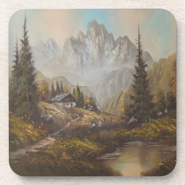 Cork Coaster Set Ann Hayes Bavarian Dream (Front)