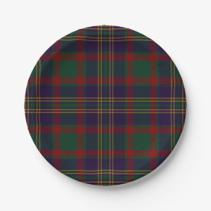 Cork County Irish Tartan Paper Plate