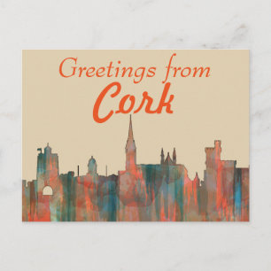 CORK, , IRELAND SKYLINE POSTCARD