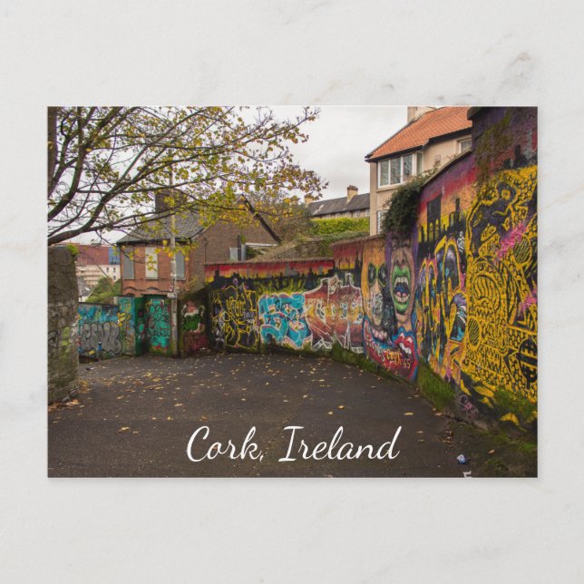 Cork Ireland Street Art Photographic Postcard (Front)