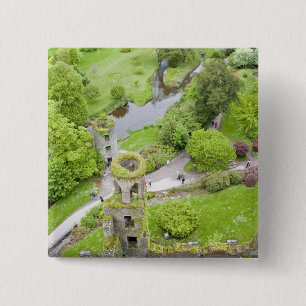 Cork, Ireland. The infamous Blarney Castle 15 Cm Square Badge