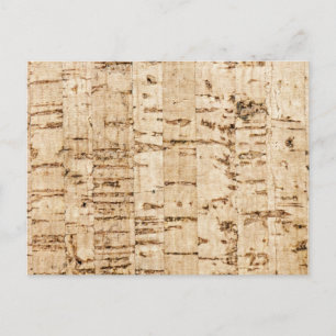 Cork oak pattern postcard
