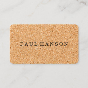 Cork Print Business Card