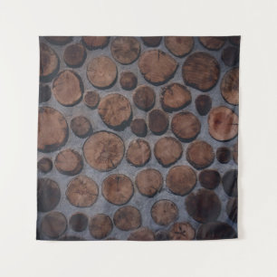 Cork wood decors tapestry