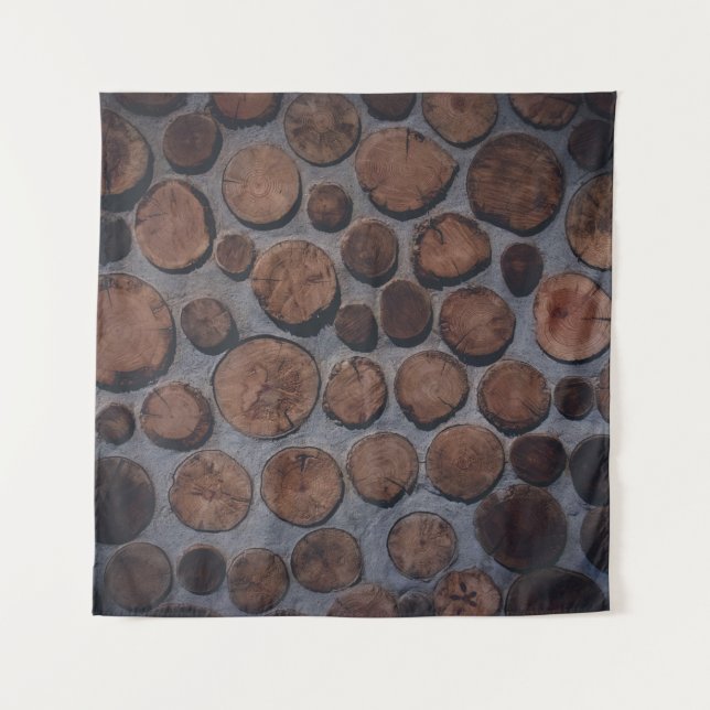 Cork wood decors tapestry (Front)