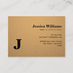 Corkboard Calling Card