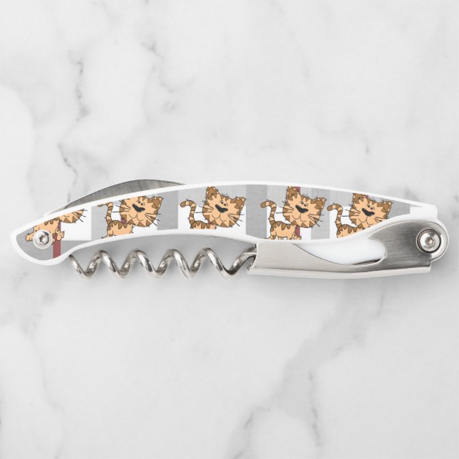 Corkscrew Bottle Opener Cat (Back)