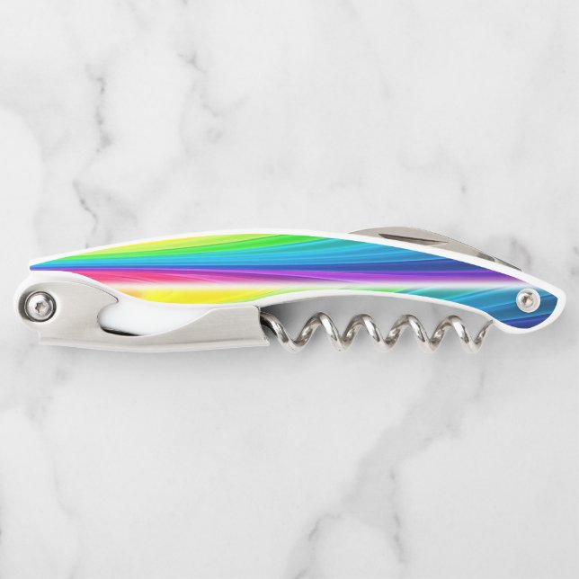Corkscrew Bottle Opener Colourful (Front)