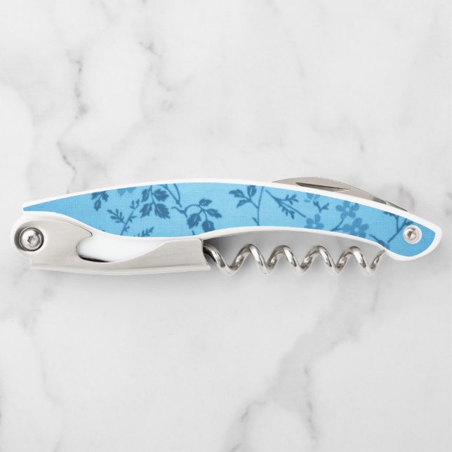 Corkscrew Bottle Opener Floral (Front)
