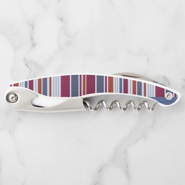 Corkscrew Bottle Opener Stripe (Front)